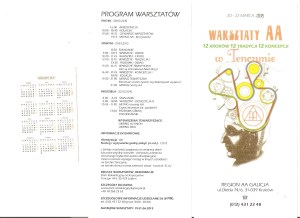 Warsztaty w Tenczynie - terminy